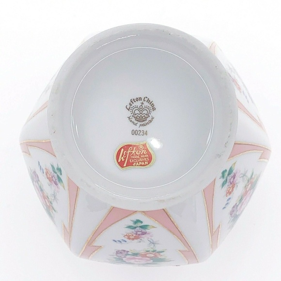 *SOLD* Vintage Lefton China Ginger Jar Vase Hand Painted - Picture 8 of 10